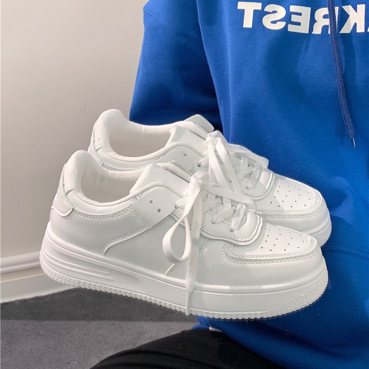 Vans Shoes Old Skool - Tênis Plataforma Brancos Femininos Leves e