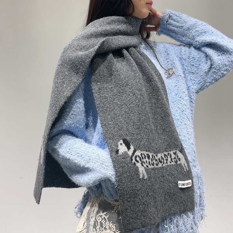 Wool Scarf Men - Versão coreana mistura de lã filhote