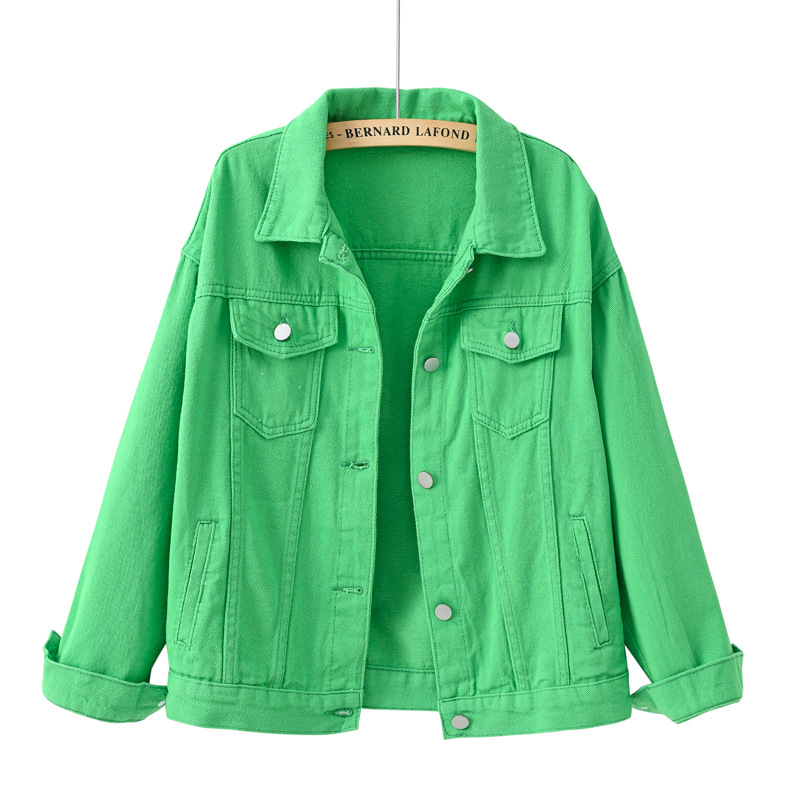 Down Jacket Packable - Sólido curto casaco jeans feminino primavera