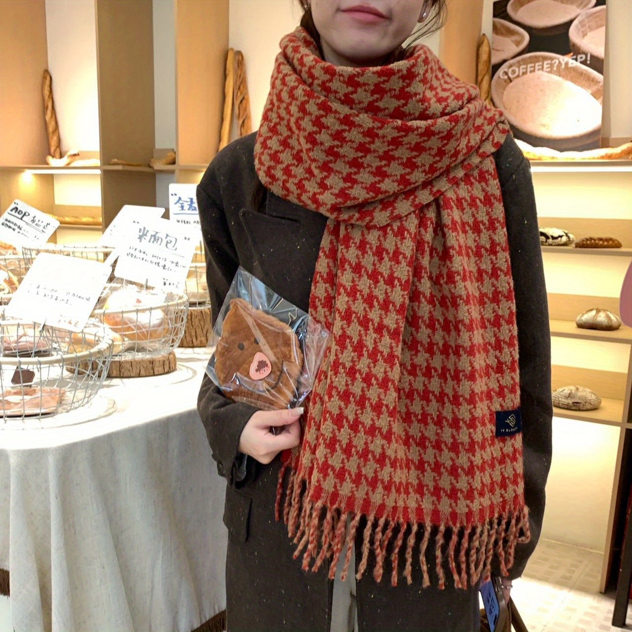 FANGSIGE Cachecol Exquisito de - Wool Scarf Men avaliação e preço