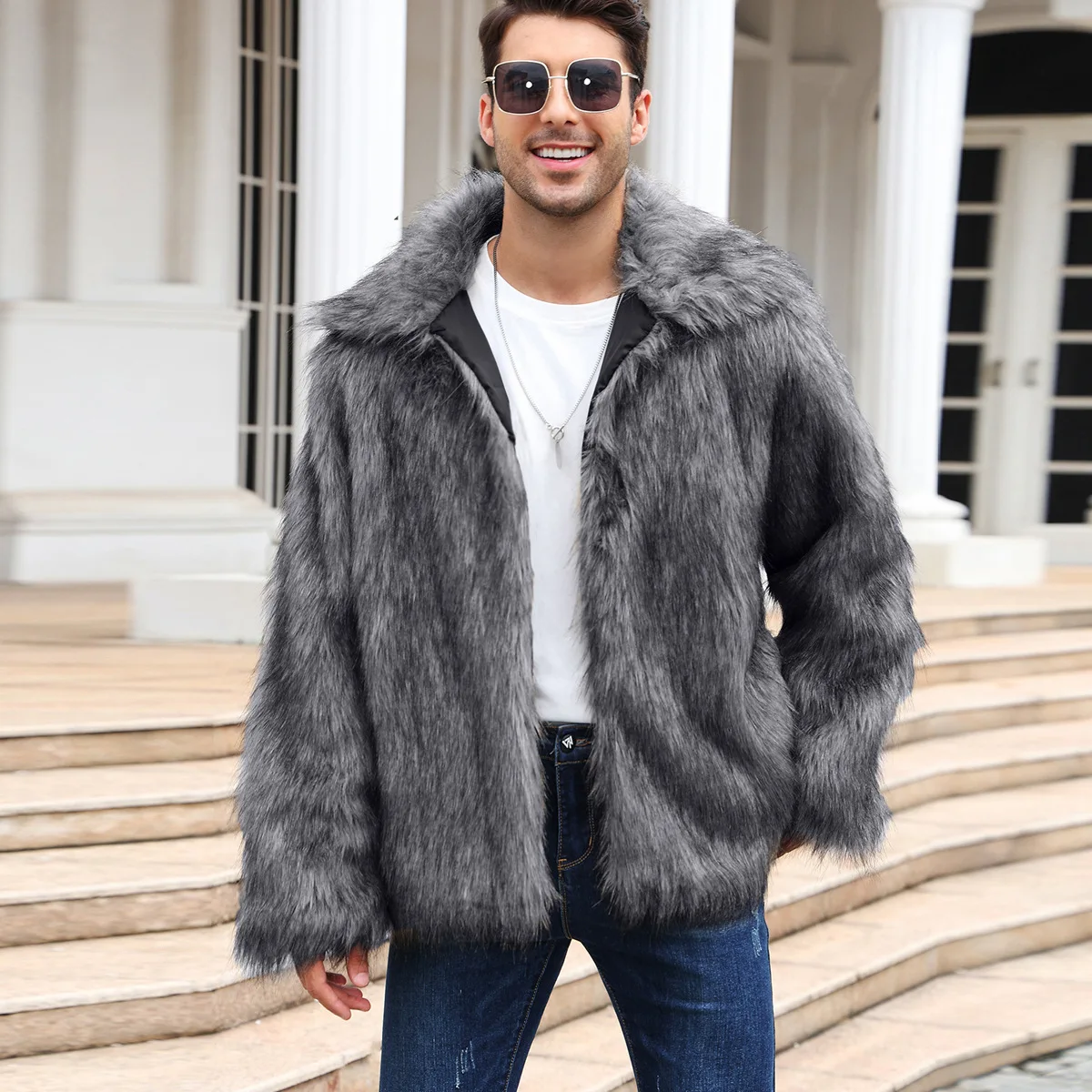 Homens jaqueta de pele de rapo - Down Jacket Packable avaliação e preço