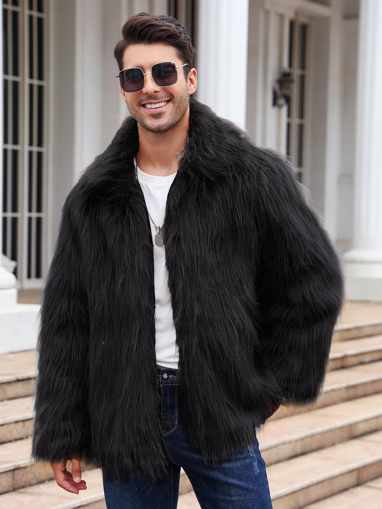 Homens jaqueta de pele de rapo - Down Jacket Packable avaliação e preço