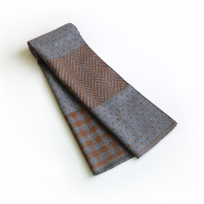 Lenço de caxemira masculino co - Wool Scarf Men avaliação e preço