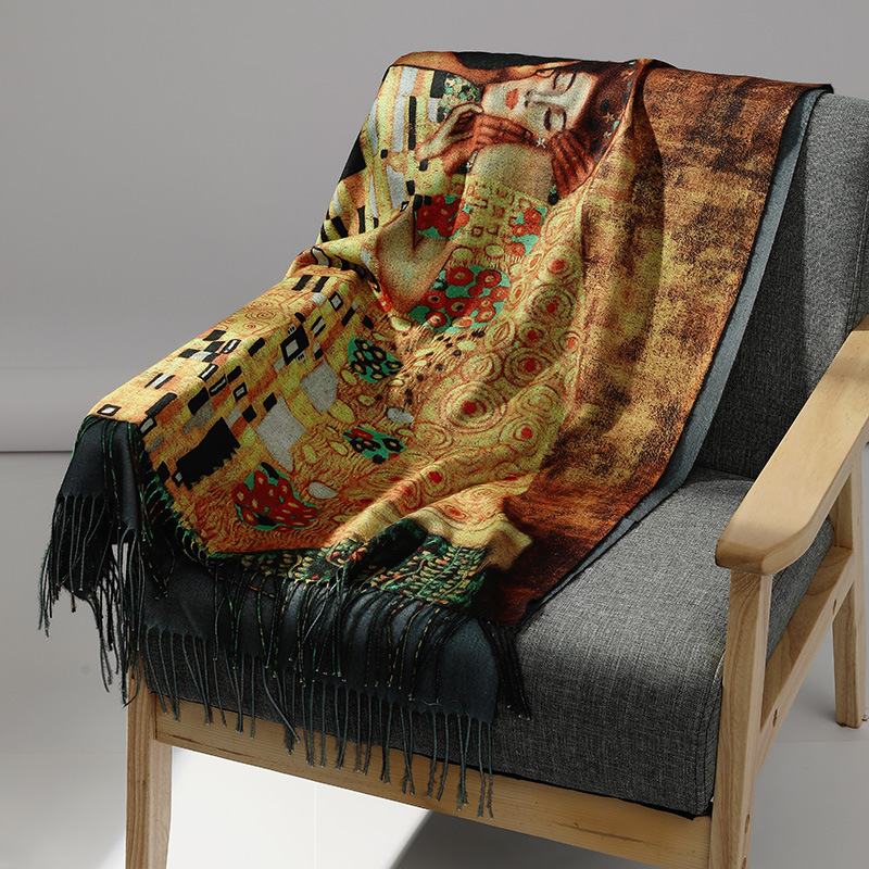 Marca de luxo pintura a óleo c - Shawl Wrap Winter avaliação e preço