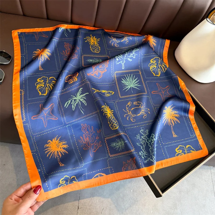 Lenço Quadrado de Seda Estampa - Shawl Wrap Winter avaliação e preço