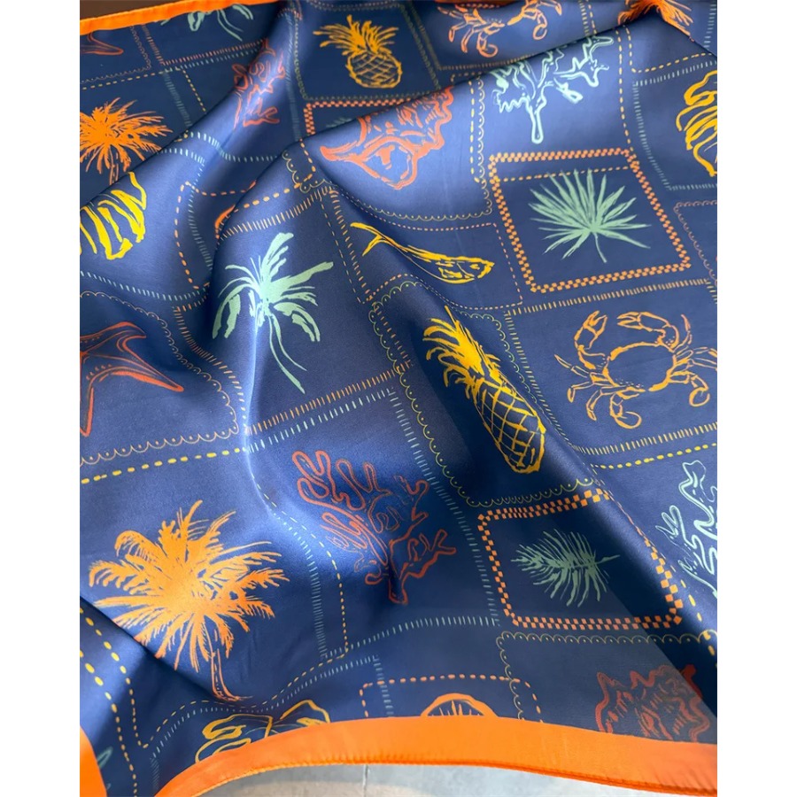 Lenço Quadrado de Seda Estampa - Shawl Wrap Winter avaliação e preço